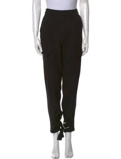 Pre-owned Holzweiler Skinny Leg Pants In Black