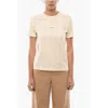 Holzweiler Solid Color Suzana Crew-neck T-shirt With Printed Logo In Neutral