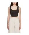 Holzweiler Spliced Denim Vest In Nude