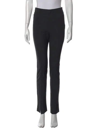 Pre-owned Holzweiler Straight Leg Pants In Black