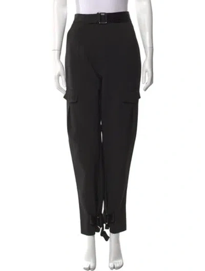 Pre-owned Holzweiler Straight Leg Pants In Black
