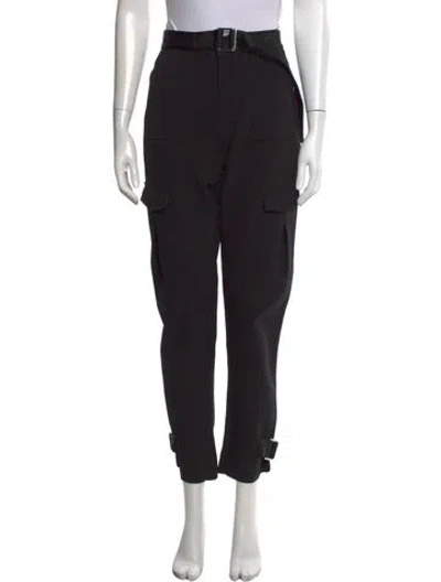 Pre-owned Holzweiler Straight Leg Pants In Black