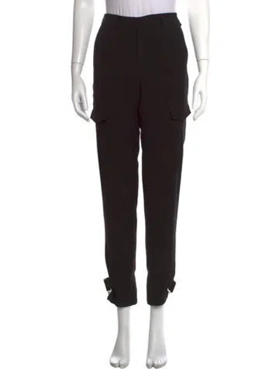 Pre-owned Holzweiler Straight Leg Pants In Black