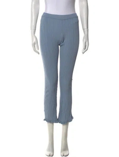 Pre-owned Holzweiler Straight Leg Pants In Blue