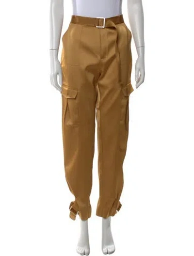 Pre-owned Holzweiler Straight Leg Pants In Yellow