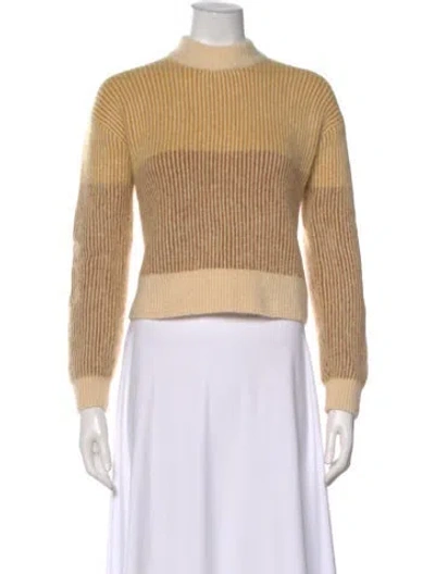 Pre-owned Holzweiler Striped Mock Neck Sweater In Neutral