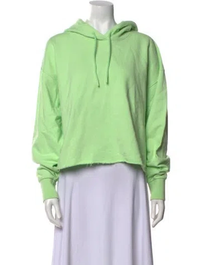 Pre-owned Holzweiler V-neck Long Sleeve Sweatshirt In Green