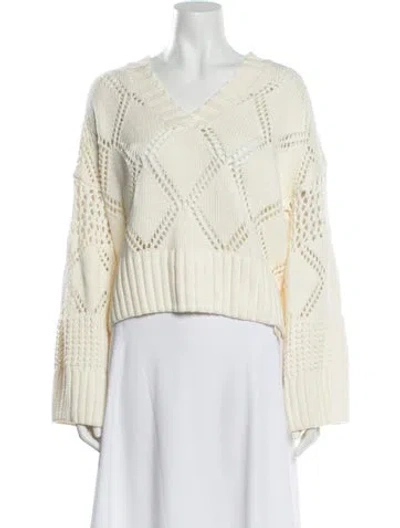 Pre-owned Holzweiler V-neck Sweater In Blue