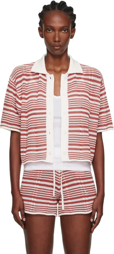 Holzweiler ホワイト Kelp ボーダー シャツ