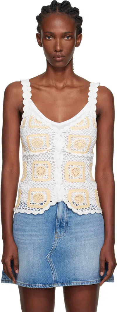 Holzweiler ホワイト Rosie クロシェ トップス