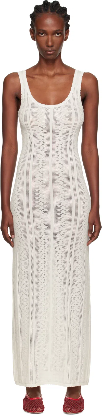 Holzweiler White Tine Crochet Maxi Dress