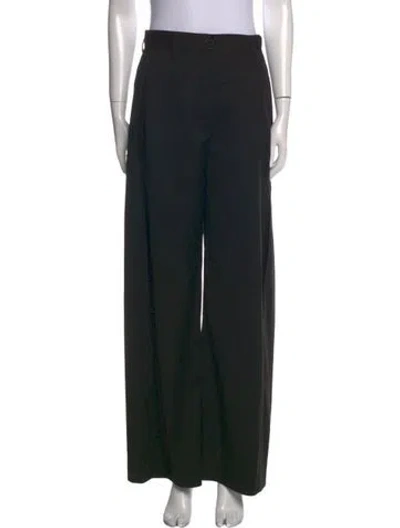 Pre-owned Holzweiler Wide Leg Pants In Black