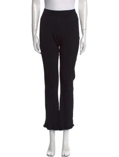 Pre-owned Holzweiler Wide Leg Pants In Black