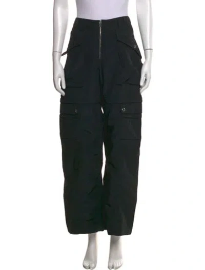 Pre-owned Holzweiler Wide Leg Pants In Black