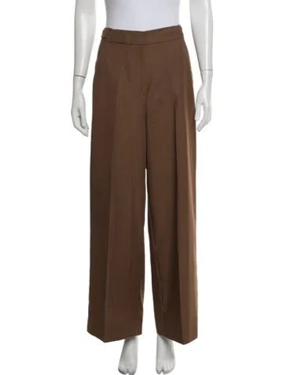 Pre-owned Holzweiler Wide Leg Pants In Brown