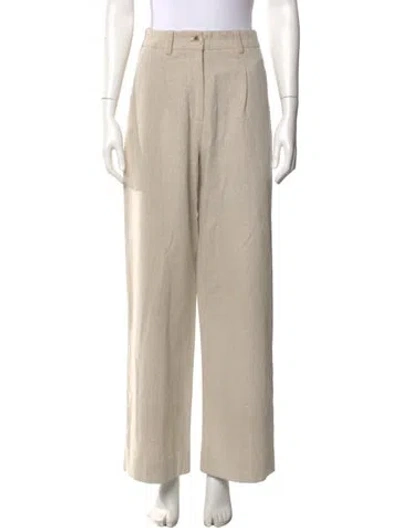 Pre-owned Holzweiler Wide Leg Pants In Neutral