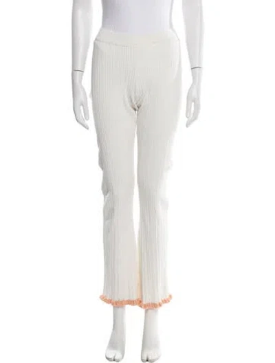 Pre-owned Holzweiler Wide Leg Pants In White