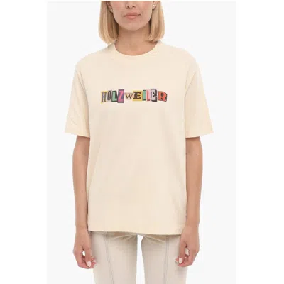 Holzweiler Women's Printed Kjerag Crew-neck T-shirt With Printed Women's Logo