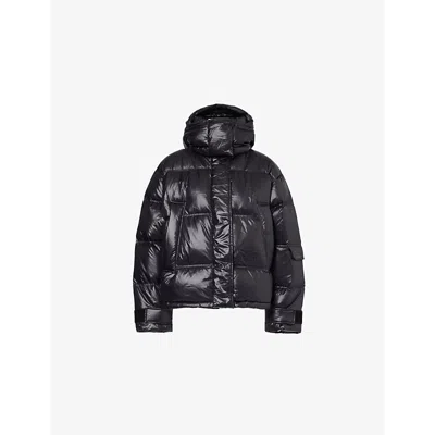 Holzweiler Womens Black Quilted Short Shell-down Jacket