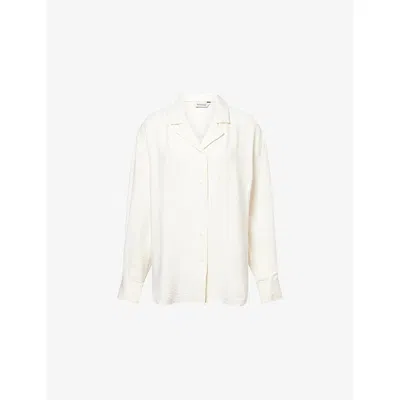 Holzweiler Womens Off White Summer Relaxed-fit Woven Shirt Xs