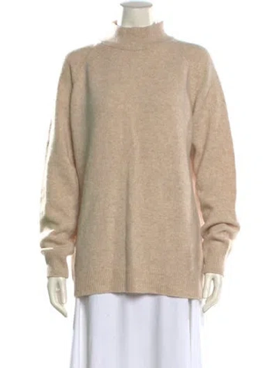 Pre-owned Holzweiler Wool Mock Neck Sweater In Neutral
