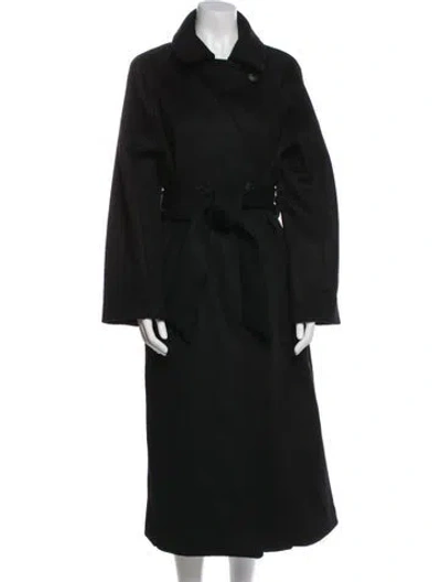 Pre-owned Holzweiler Wool Trench Coat W/ Tags In Black