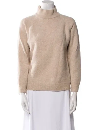 Pre-owned Holzweiler Wool Turtleneck Sweater In Neutral