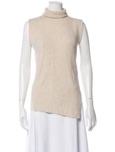 Pre-owned Holzweiler Wool Turtleneck Sweater In Neutral