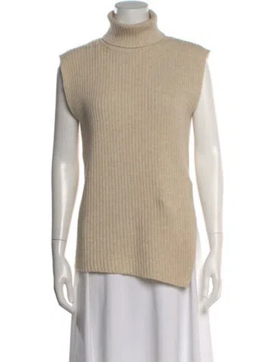Pre-owned Holzweiler Wool Turtleneck Sweater In Neutral