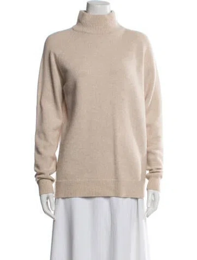 Pre-owned Holzweiler Wool Turtleneck Sweater In Neutral