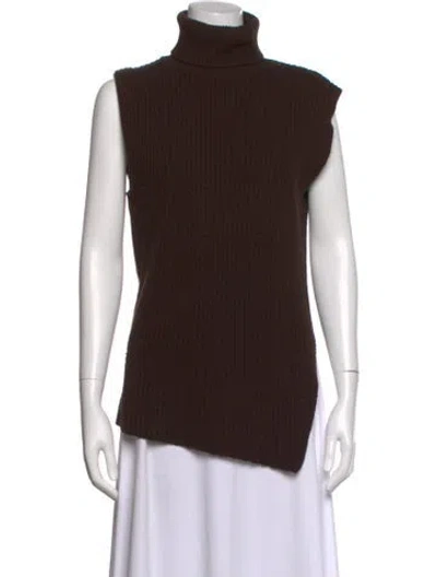 Pre-owned Holzweiler Wool Turtleneck Top In Brown