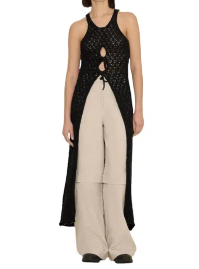 Holzweiler Wou Tape Yarn Dress In Black
