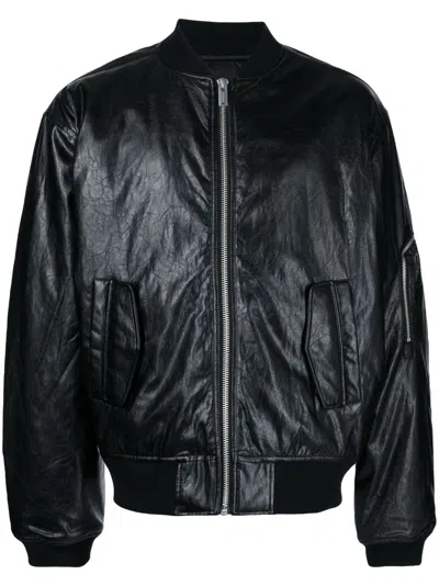 Holzweiler Zip-up Bomber Jacket In Schwarz