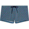 Hom Anglet Swim Shorts In Turquoise Print