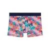 Hom Aquaflowers Boxer Briefs In Multico Print