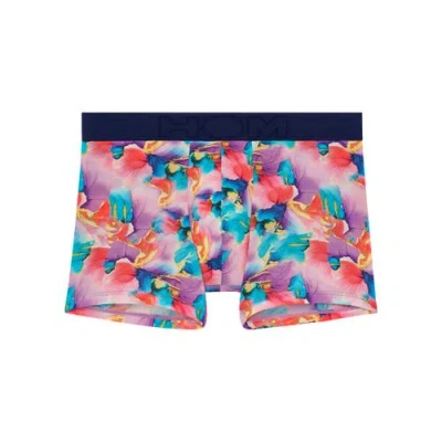 Hom Aquaflowers Boxer Briefs In Multico Print