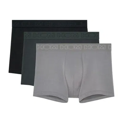 Hom Armand #2 Boxer Briefs 3-pack In Black/grey/grey