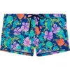 Hom Balata Swim Shorts In Navy Print