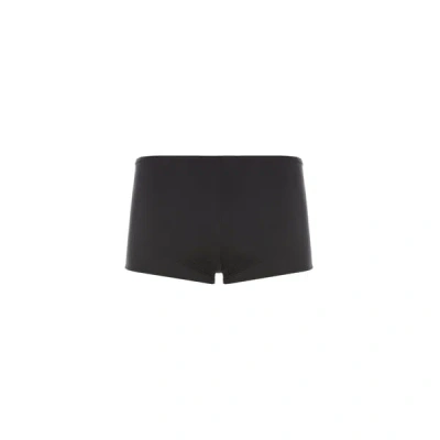 Hom Boxer Taille Basse En Microfibre In Black