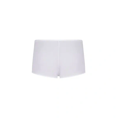 Hom Boxer Taille Basse En Microfibre In White