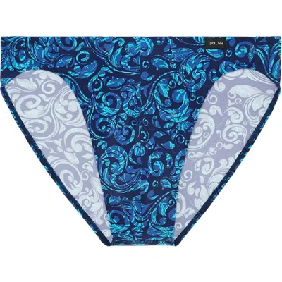 Hom Brian Comfort Micro Briefs In Blue Print