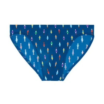 Hom Calcio Swim Micro Briefs In Blue