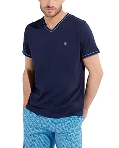 Hom Cameron Short Sleeve Lounge Set In Ibi Blue P