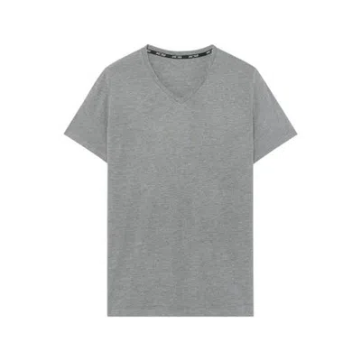 Hom Cocooning V-neck T-shirt In Grey