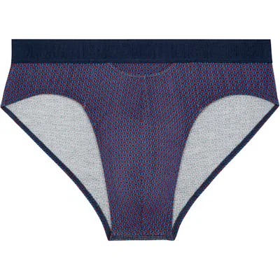 Hom Fats Ho1 Mini Briefs In Navy Print