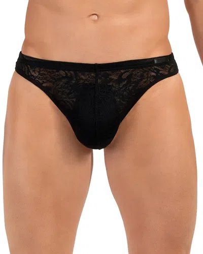 Hom Free Cut Lace G String In Black