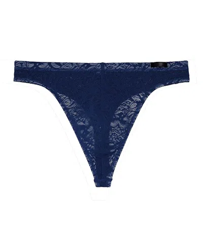 Hom Free Cut Lace G String In Blue