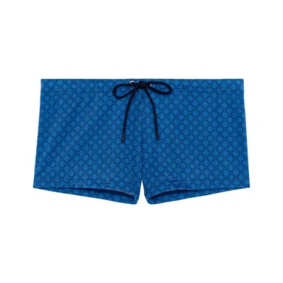Hom Hendaye Swim Shorts In Blue Print