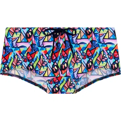 Hom Idylle Swim Trunk In Multico Print