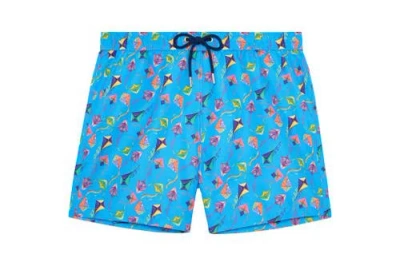 Hom Lido Beach Boxer In Blue